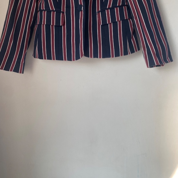 Frame 0 Striped Shrunken Blazer - Picture 6 of 14